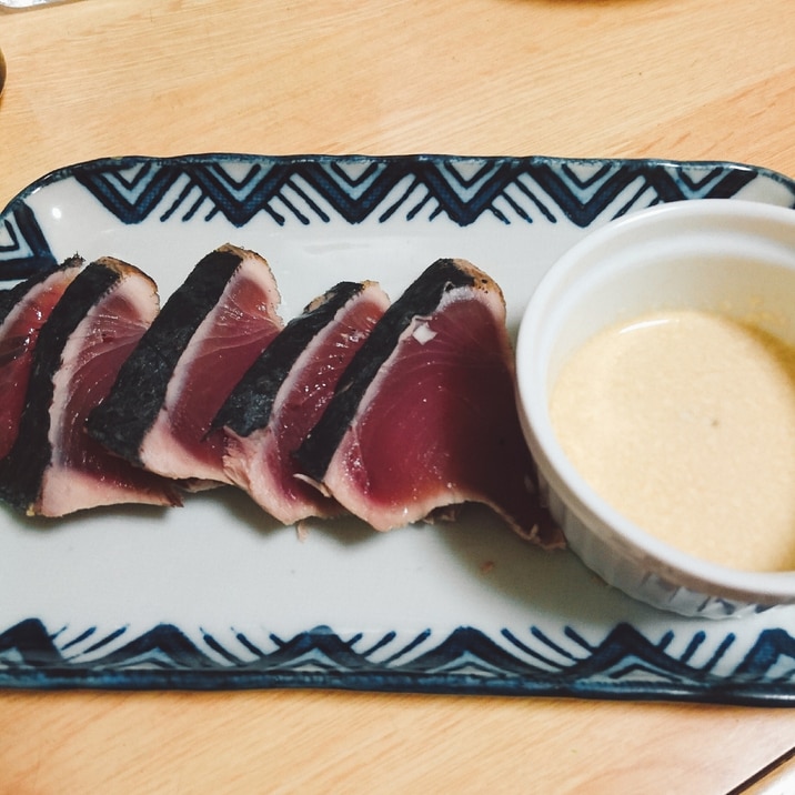 皮付き生鰹の美味しいタタキの食べ方